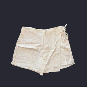 Women's Wrap Linen Skort